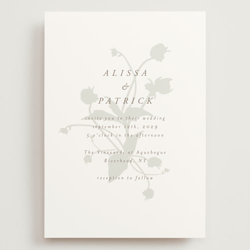This is a fawn wedding invitations with standard by AK Graphics called autumnal printing on signature in grand