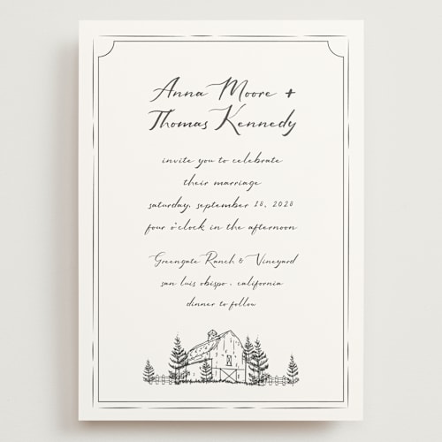 This is a cloudy wedding invitations with standard by Sherley Ferreira called southern soul printing on signature in grand