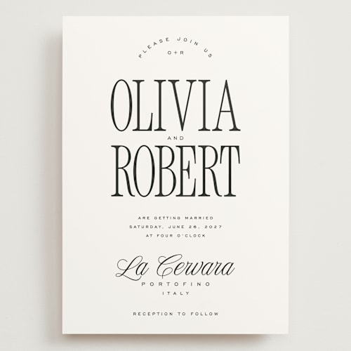 This is a silk wedding invitations with standard by Kelly Schmidt called riviera printing on signature in grand