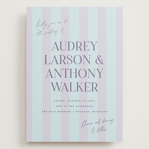 This is a slumber wedding invitations with standard by Pixel and Hank called ambrosial printing on signature in grand