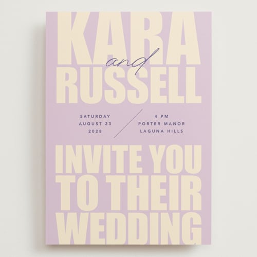 This is a iris wedding invitations with standard by Stacey Day called typographical poster printing on signature in grand