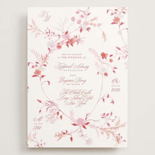This is a vegas mint wedding invitations with standard by Phrosné Barwood called whimsey floral printing on signature in grand