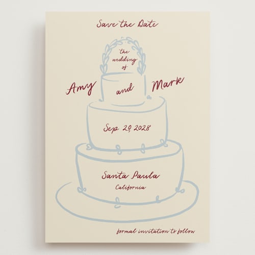 This is a chiffon save the date with standard by Ani Somi called cake printing on signature in grand