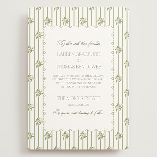 This is a petal wedding invitations with standard by Lisa Joanna Harrison called summer fields printing on signature in grand