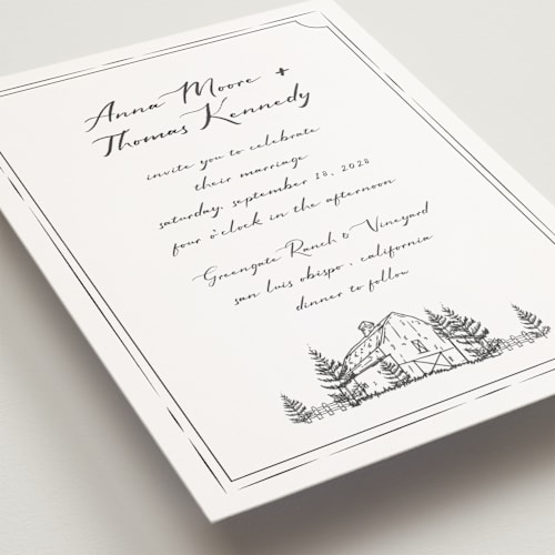 This is a cloudy petite wedding invitations with standard by Sherley Ferreira called southern soul printing on signature in petite