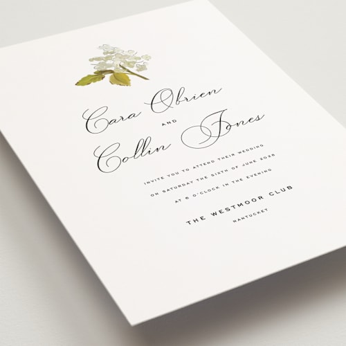 This is a linen petite wedding invitations with standard by Olivia Kanaley Inman called limelight printing on signature in petite