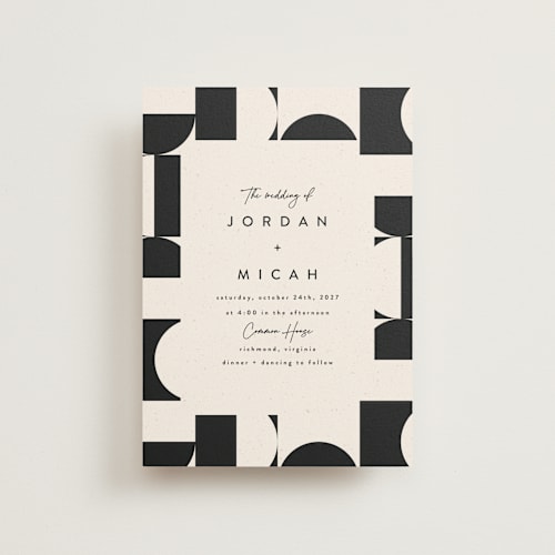 This is a shadow petite wedding invitations with standard by Carly Reed Walker called kenai printing on signature in petite