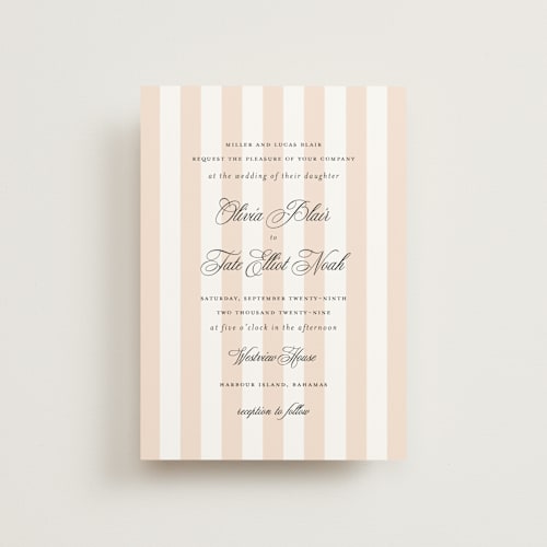 This is a peony petite wedding invitations with standard by Sara Hicks Malone called westview printing on signature in petite