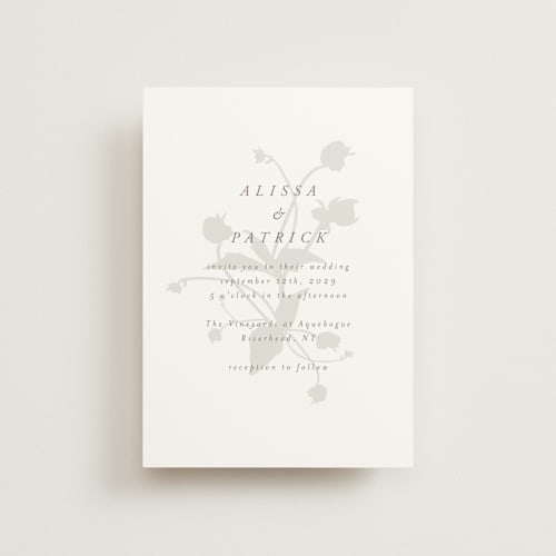 This is a fawn petite wedding invitations with standard by AK Graphics called autumnal printing on signature in petite