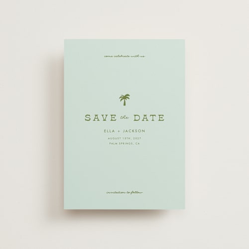 This is a ocean save the date postcards with standard by Olivia Goree called vacation printing on signature in postcard