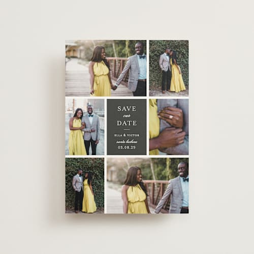 This is a moon save the date postcards with standard by Sara Hicks Malone called multitude printing on signature in postcard