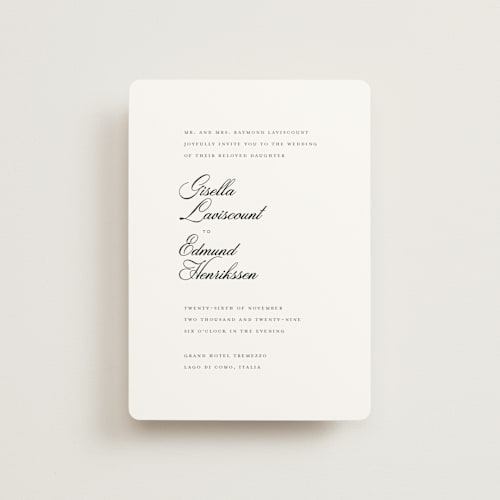 This is a salt petite wedding invitations with standard by chocomocacino called gregada printing on signature in petite