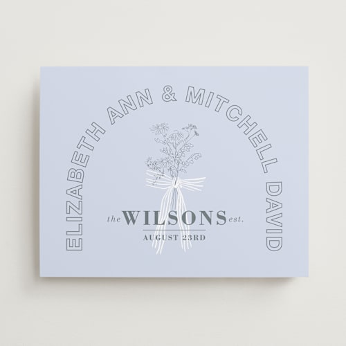 This is a sky wedding signs with standard by Baumbirdy called sealed printing on premium sign board in 11x14