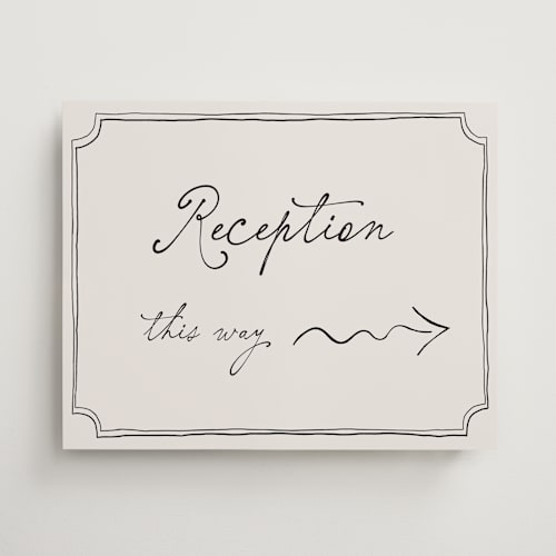 This is a vintage wedding signs with standard by Kelly Watkins called felicity printing on premium sign board in 16x20