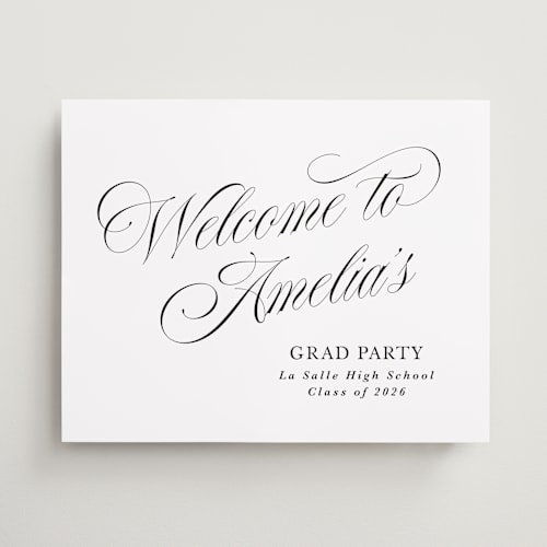 This is a ink graduation party decorations with standard by Tamara Hilje called nostalgia printing on premium sign board in 16x20