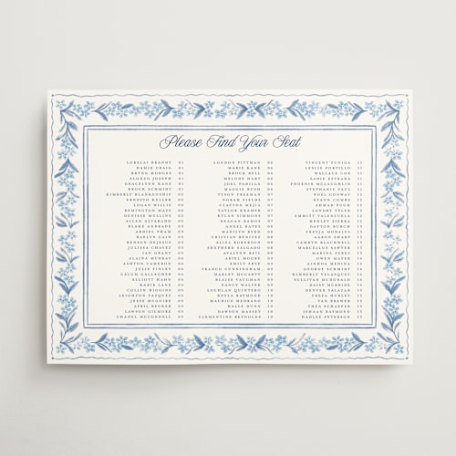 This is a azure wedding signs with standard by Jenna Holcomb called vintage sketched printing on doublethick in 18x24