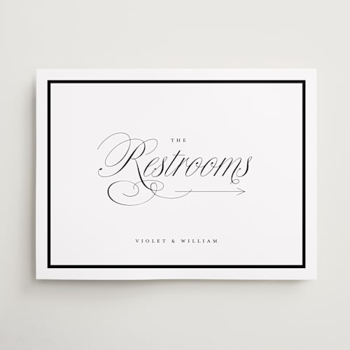This is a noir wedding signs with standard by mo kelley called the day printing on doublethick in 18x24
