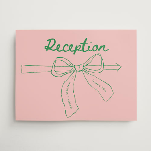 This is a trawberry wedding signs with standard by Vera Lim called just the ribbon printing on doublethick in 18x24