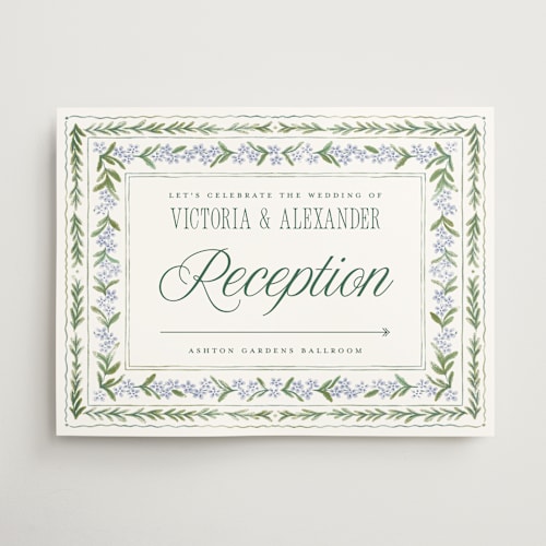 This is a wisteria wedding signs with standard by Jenna Holcomb called vintage sketched printing on doublethick in 18x24
