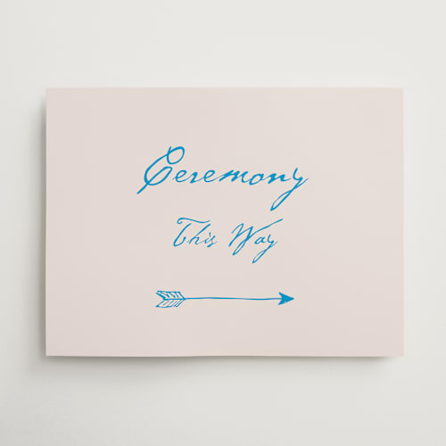This is a sky whispers wedding signs with standard by Cass Loh called handdrawn little things printing on doublethick in 18x24