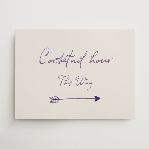 This is a hydrangea wedding signs with standard by Cass Loh called tablescape drawing printing on doublethick in 18x24