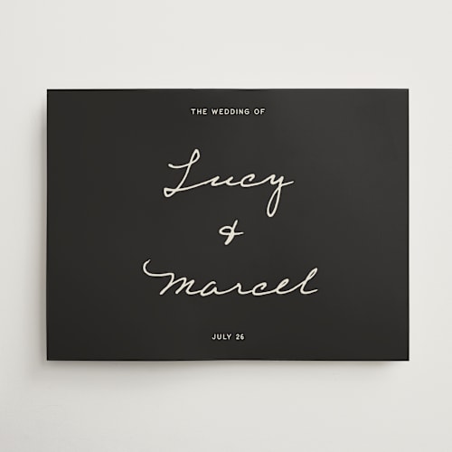 This is a charcoal wedding signs with standard by Ani Somi called ballpoint printing on doublethick in 18x24