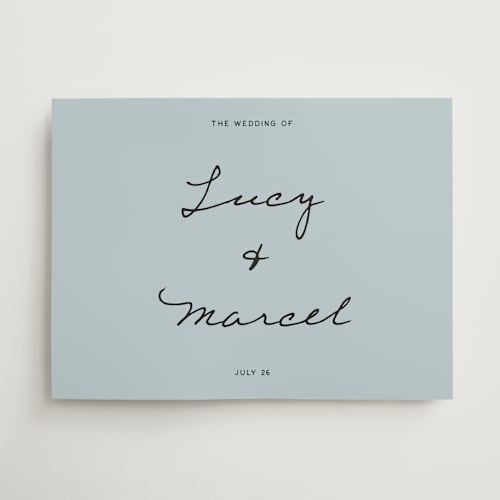 This is a sky wedding signs with standard by Ani Somi called ballpoint printing on doublethick in 18x24