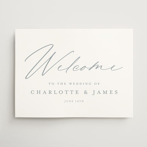 This is a provincial wedding signs with standard by Stacey Meacham called big welcome printing on doublethick in 18x24