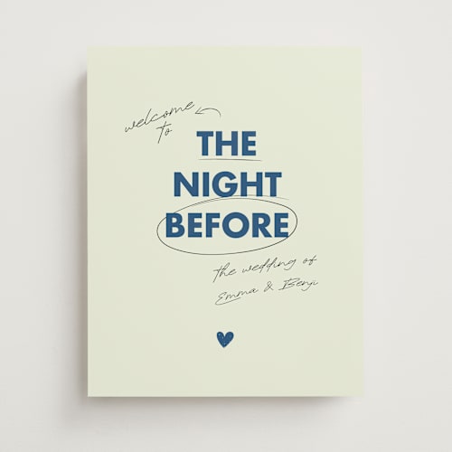 This is a marine wedding signs with standard by Helena Vitto called love note printing on premium sign board in small