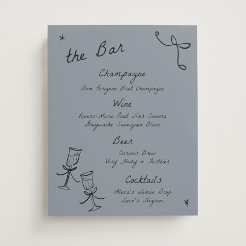 This is a slate wedding signs with standard by Ani Somi called roses printing on doublethick in 11x14