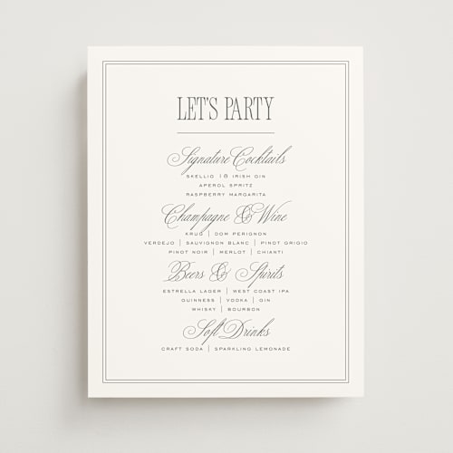 This is a sugar wedding signs with standard by chocomocacino called ris al’amande printing on doublethick in 11x14