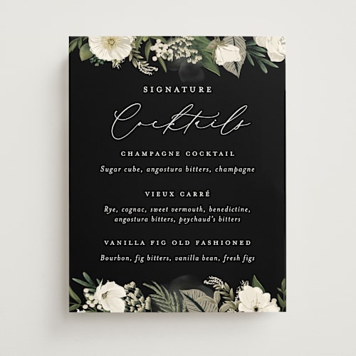 This is a tuxedo wedding signs with standard by Susan Moyal called classic love printing on doublethick in 11x14
