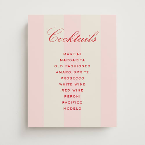 This is a fragola wedding signs with standard by Megan Davis called campania printing on doublethick in 11x14