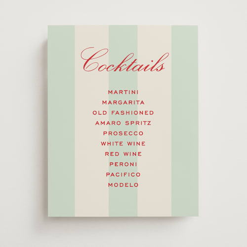 This is a fresca wedding signs with standard by Megan Davis called campania printing on doublethick in 11x14