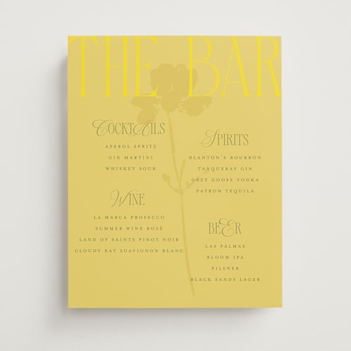 This is a island citrus wedding signs with standard by Morgan Kendall called bloom printing on doublethick in large