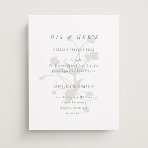 This is a fawn wedding signs with standard by AK Graphics called autumnal printing on doublethick in 11x14