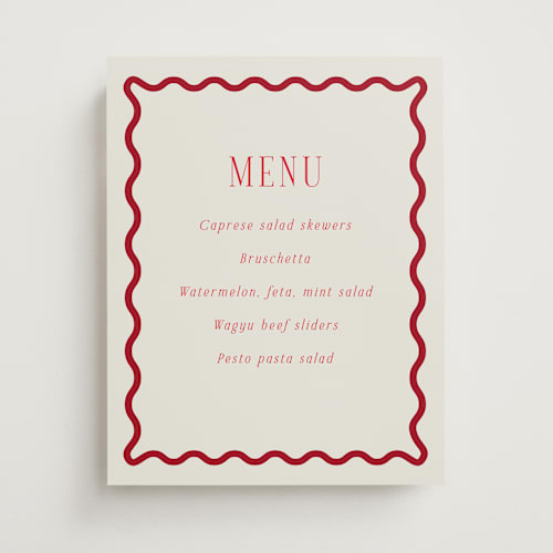 This is a ruby graduation party decorations with standard by Jackie Crawford called fun border frame printing on doublethick in 11x14