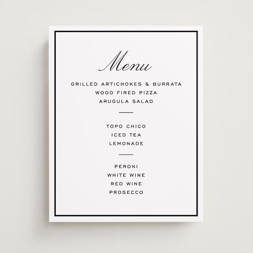 This is a ink graduation party decorations with standard by Megan Davis called cecilie printing on doublethick in 11x14