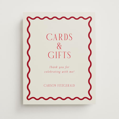 This is a ruby graduation party decorations with standard by Jackie Crawford called fun border frame printing on doublethick in 11x14