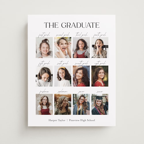 This is a moon graduation party decorations with standard by Olivia Williams called best year printing on premium sign board in 11x14