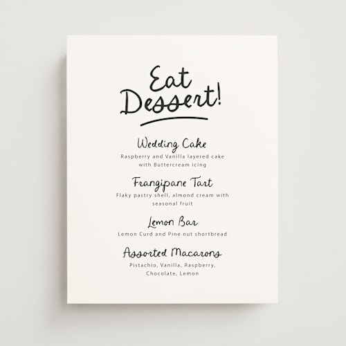 This is a ebony wedding signs with standard by Itsy Belle Studio called let's drink! printing on doublethick in 11x14