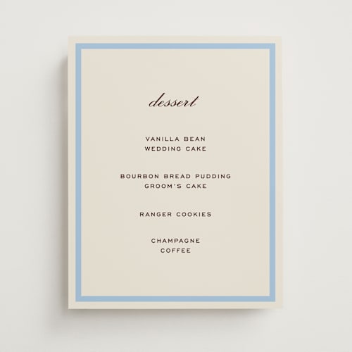 This is a sky wedding signs with standard by Megan Davis called montauk printing on doublethick in 11x14