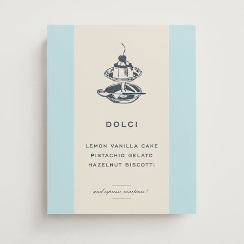 This is a costa wedding signs with standard by Megan Davis called campania printing on doublethick in 11x14