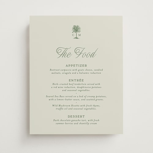 This is a sage wedding signs with standard by Bethan called tropical printing on doublethick in 11x14
