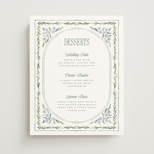 This is a wisteria wedding signs with standard by Jenna Holcomb called vintage sketched printing on doublethick in 11x14