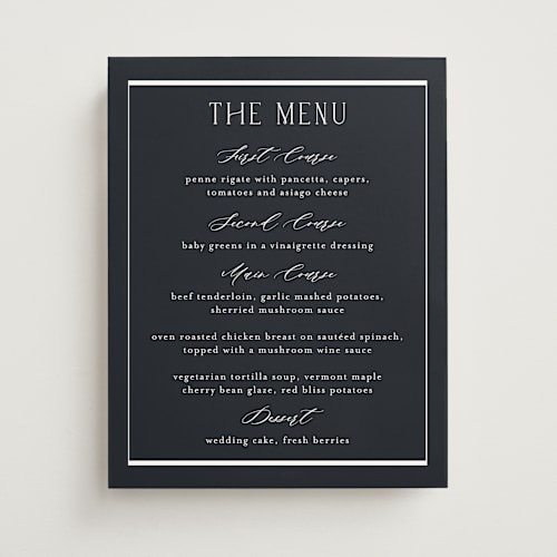 This is a ocean wedding signs with standard by Stacey Meacham called luster printing on doublethick in 11x14