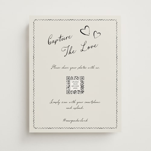 This is a rock wedding signs with standard by Pati Cascino called puglia printing on doublethick in 11x14