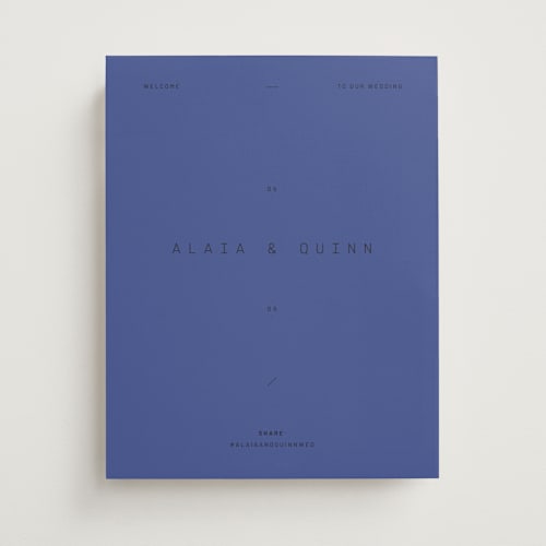 This is a positano wedding signs with standard by Blustery August called alaia printing on premium sign board in 11x14