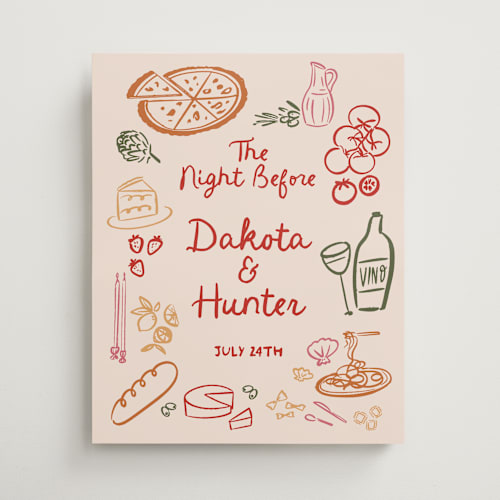 This is a cabernet wedding signs with standard by Jenna Holcomb called that's amore. printing on premium sign board in medium