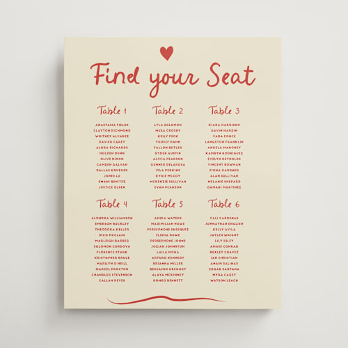 This is a cherry wedding signs with standard by Ani Somi called big heart wedding printing on doublethick in 16x20